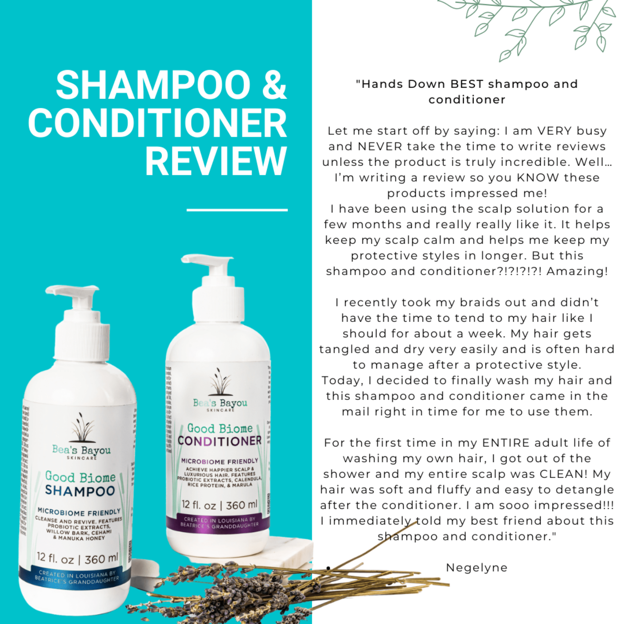 Clarifying Seborrheic Shampoo & Moisturizing Conditioner Duo | Flaky Scalp - Bea&
