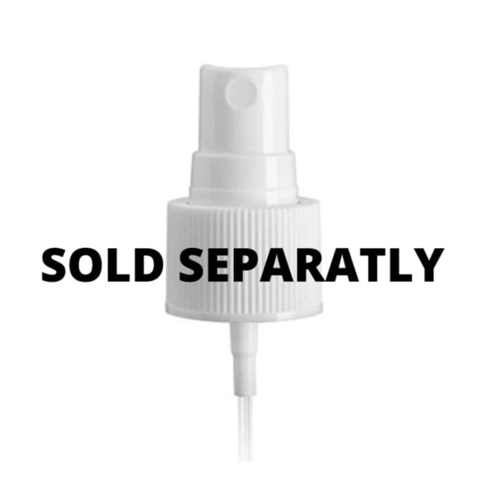 Image of a white spray bottle nozzle with "SOLD SEPARATELY" written across it in bold black letters. This Good Biome Scalp Relief Solution and Facial Renew Essence Set by Bea&