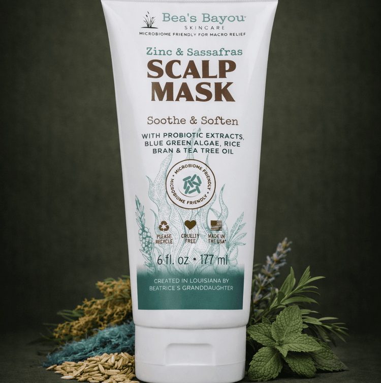 Calming Zinc & Algae Scalp Reset Mask | Sensitive, Flaky Skin - Bea's Bayou Skincare