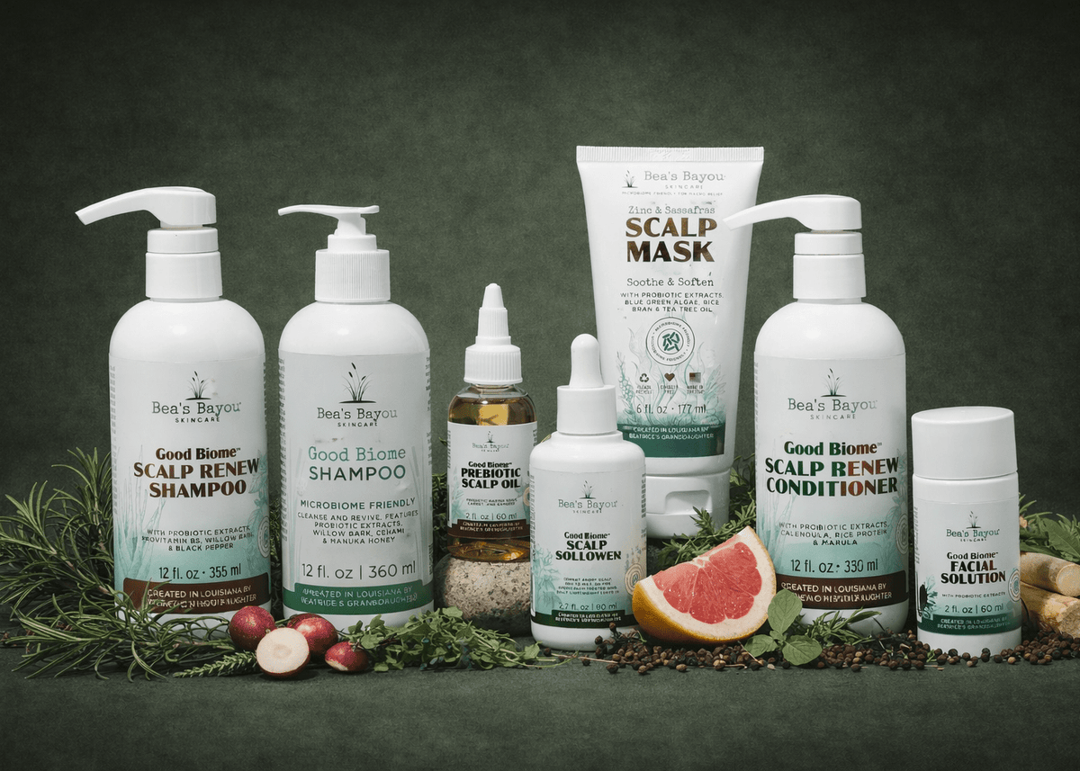 Complete Relief Scalp Care Bundle: Seborrheic Solutions for Balanced Scalp & Hair - Bea's Bayou Skincare