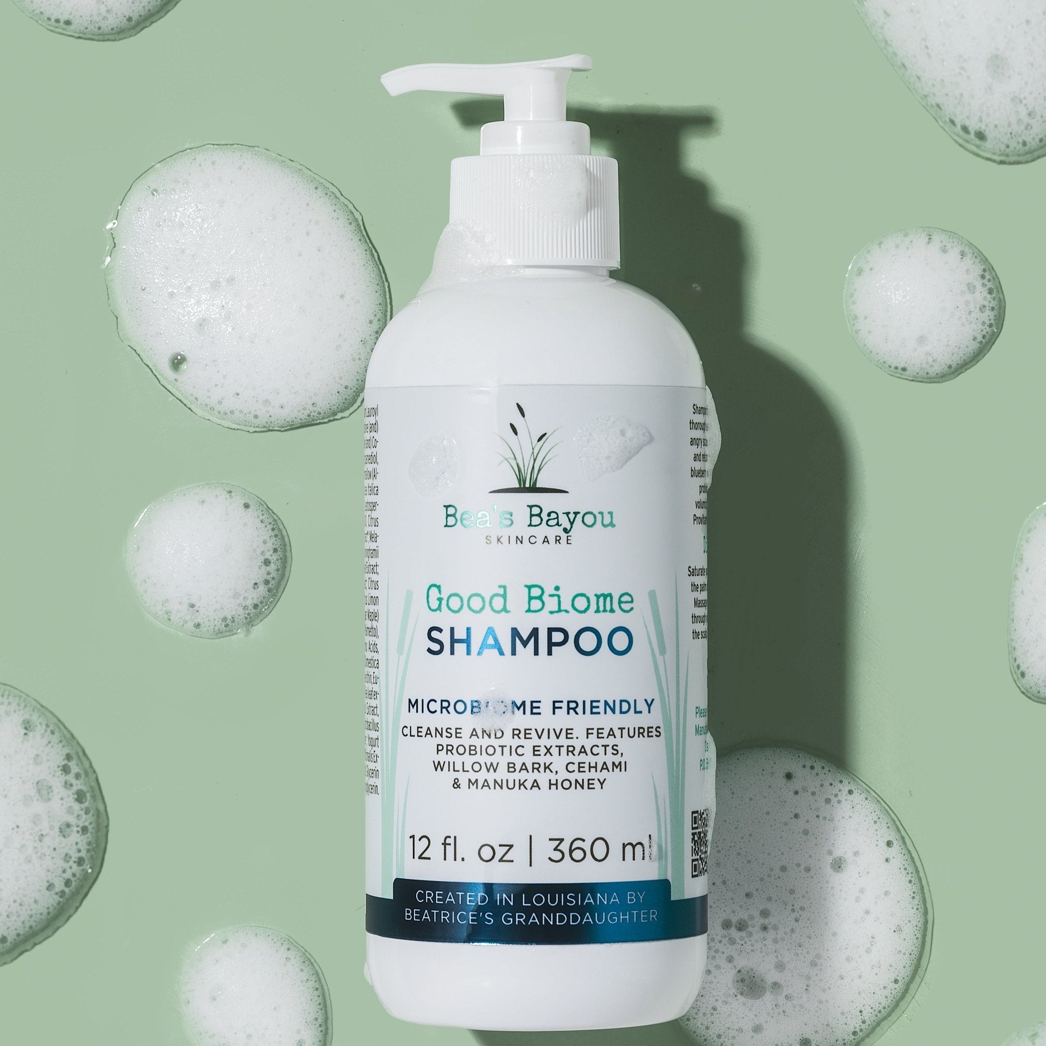 Gentle Clarifying Seborrheic Shampoo | Flaky, Itchy Scalps - 12 fl. oz - Bea's Bayou Skincare