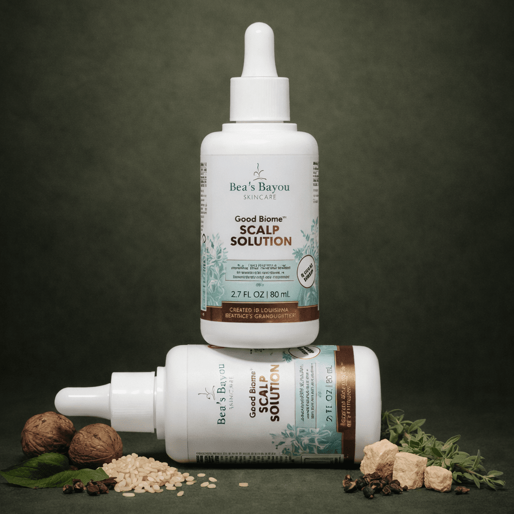 Good Biome Seborrheic Scalp Solution (DUO): Herbal Prebiotic Leave - in - Bea's Bayou Skincare