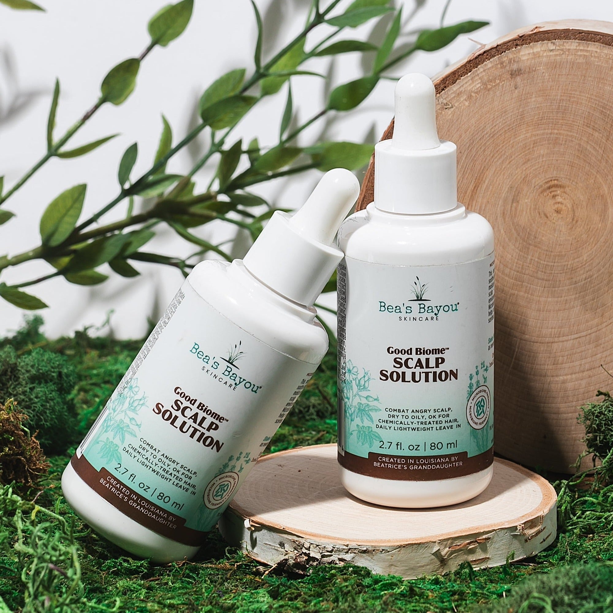 Good Biome Seborrheic Scalp Solution (DUO): Herbal Prebiotic Leave - in - Bea's Bayou Skincare