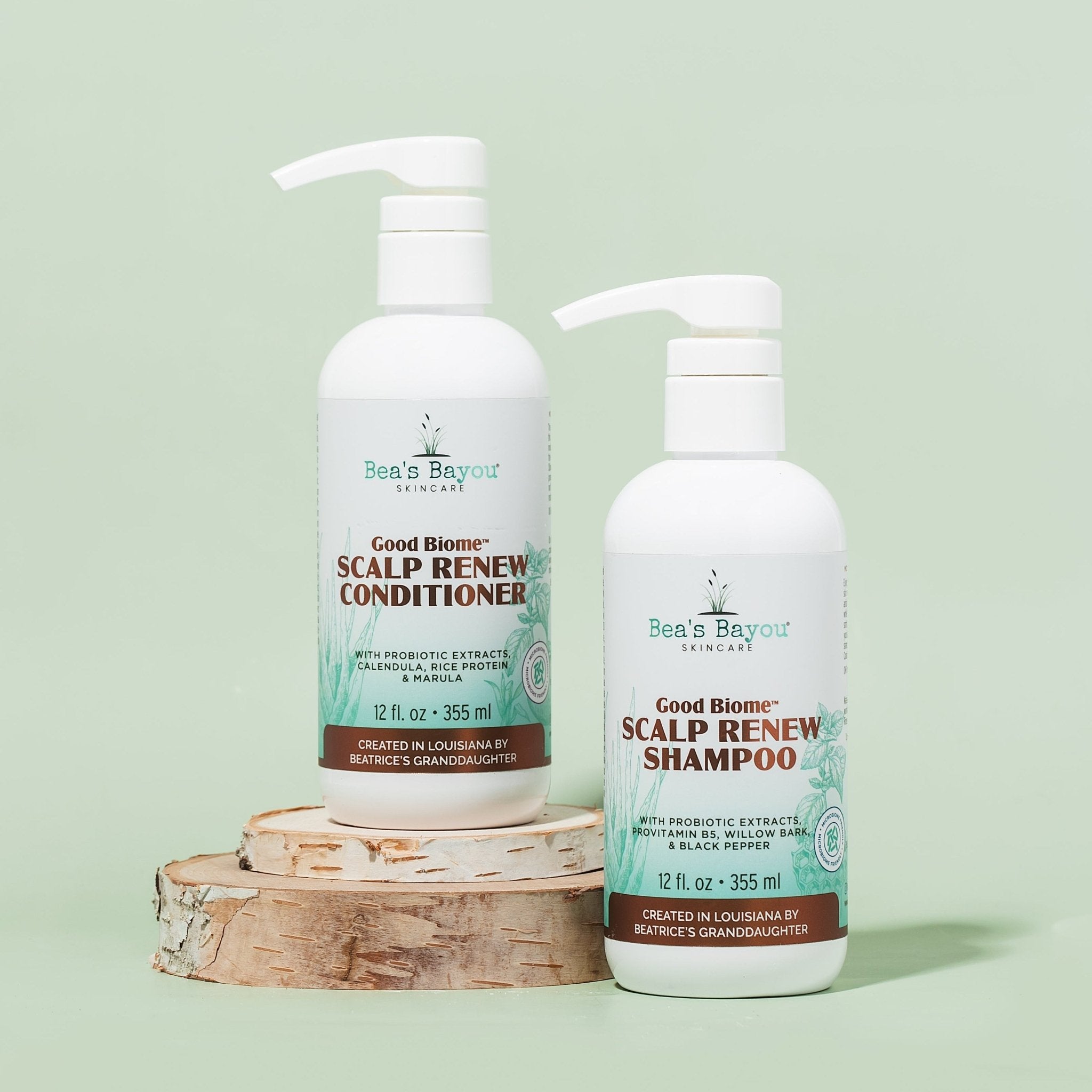 Moisturizing Seborrheic Shampoo and Herbal Conditioner | 12 oz ea. - Bea&